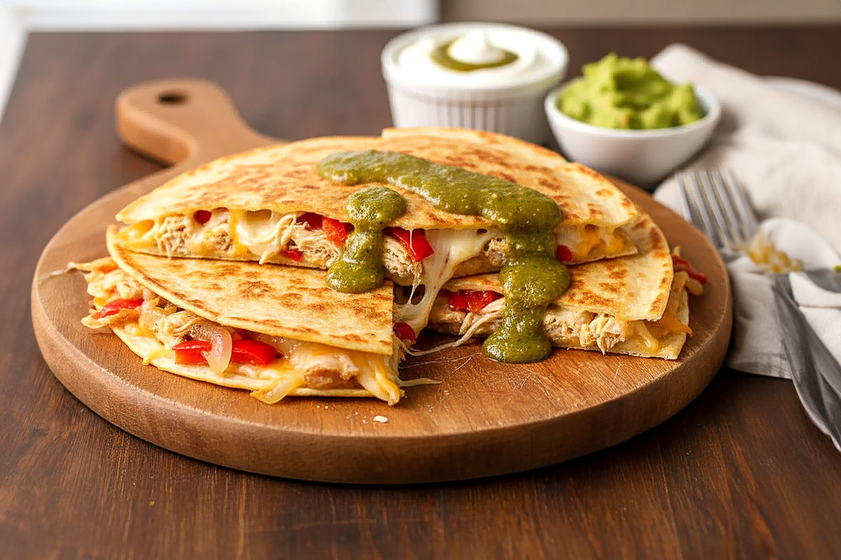 Töltött Serrano Quesadillák