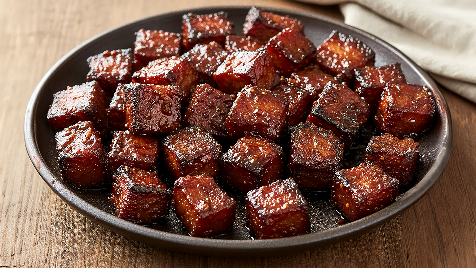 Brisket Burnt Ends with Sticky Mop Finish