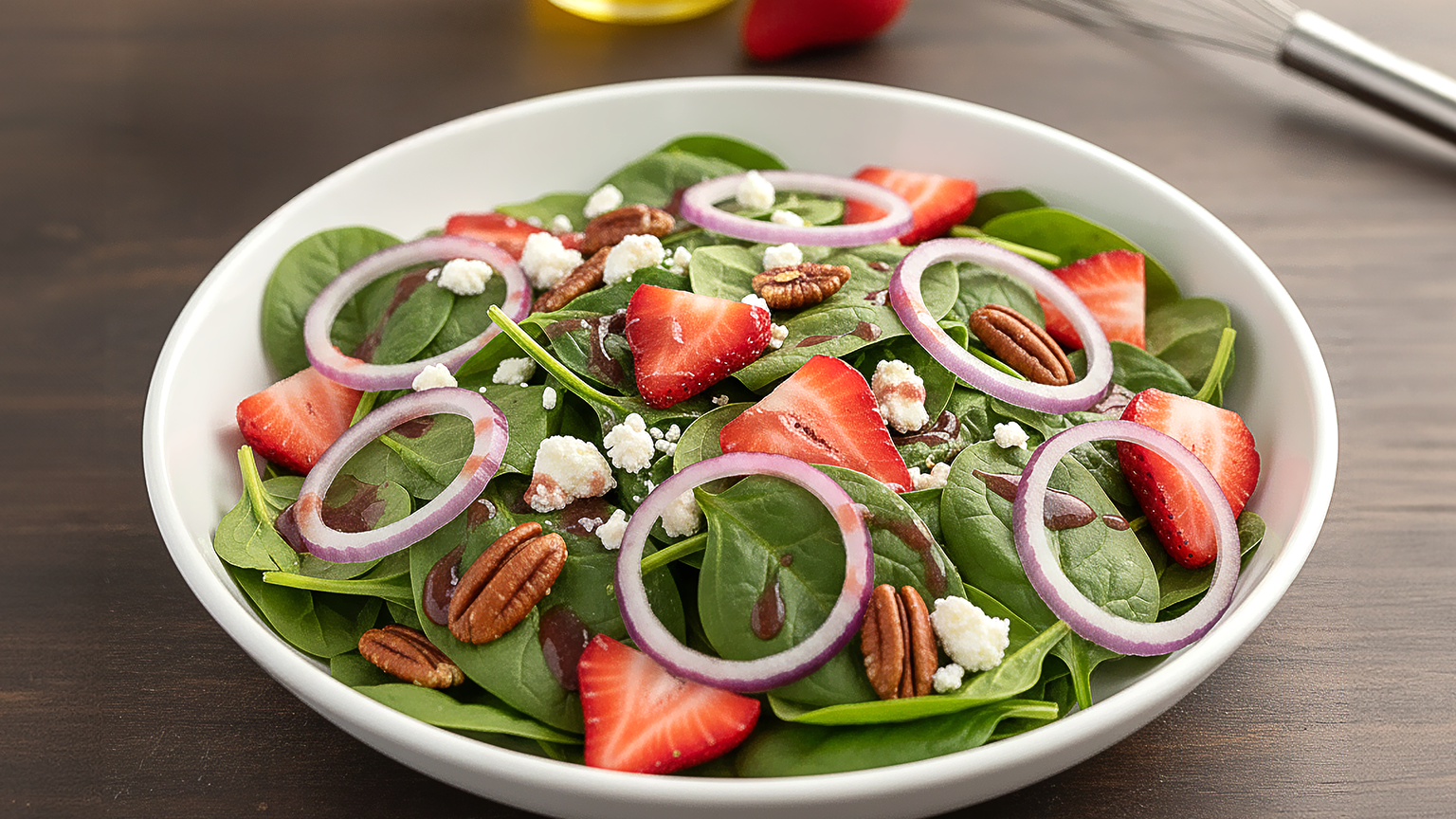 Strawberry Jalapeño & Goat Cheese Salad