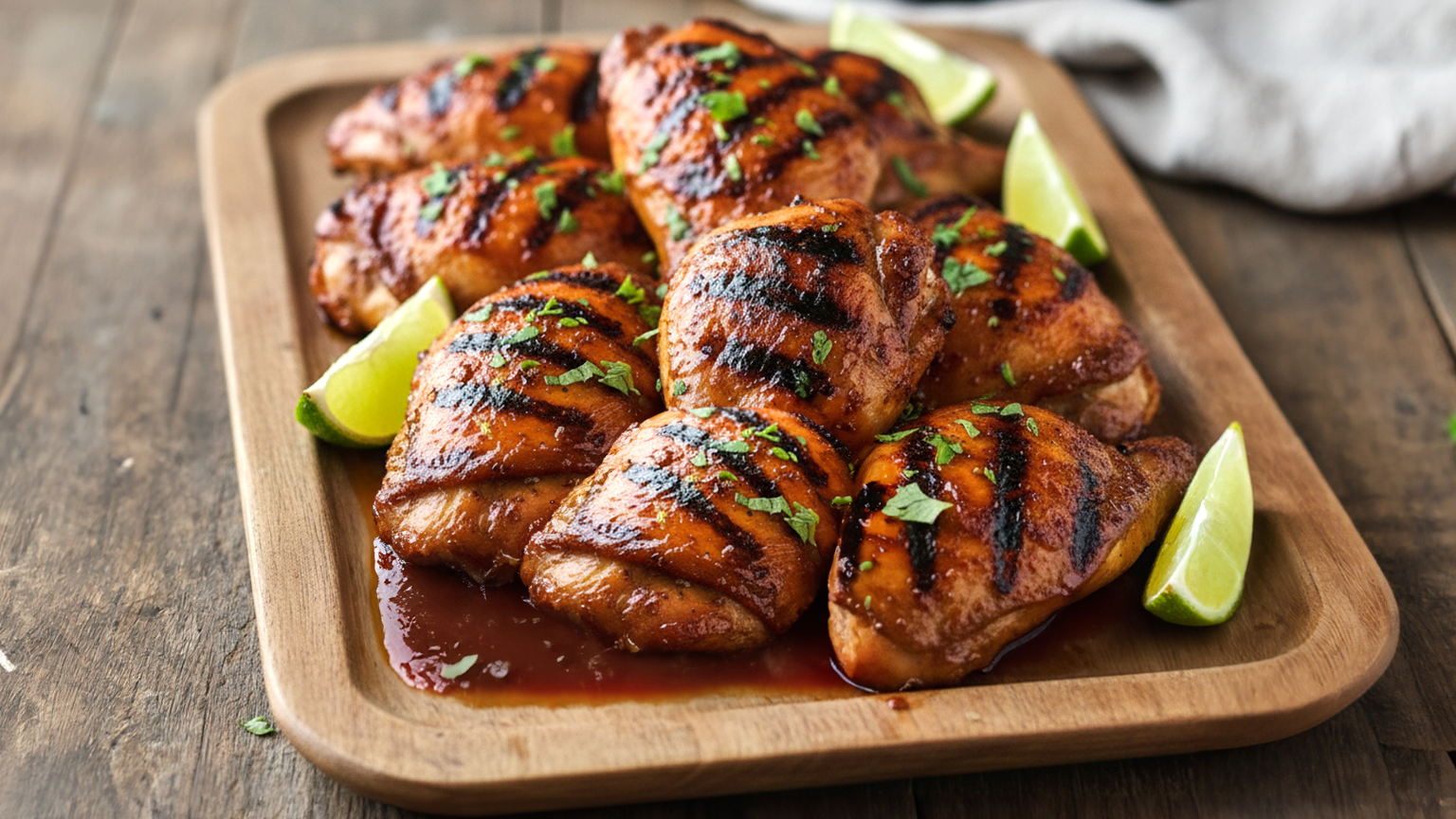 Muslos de Pollo BBQ con Chipotle Ahumado