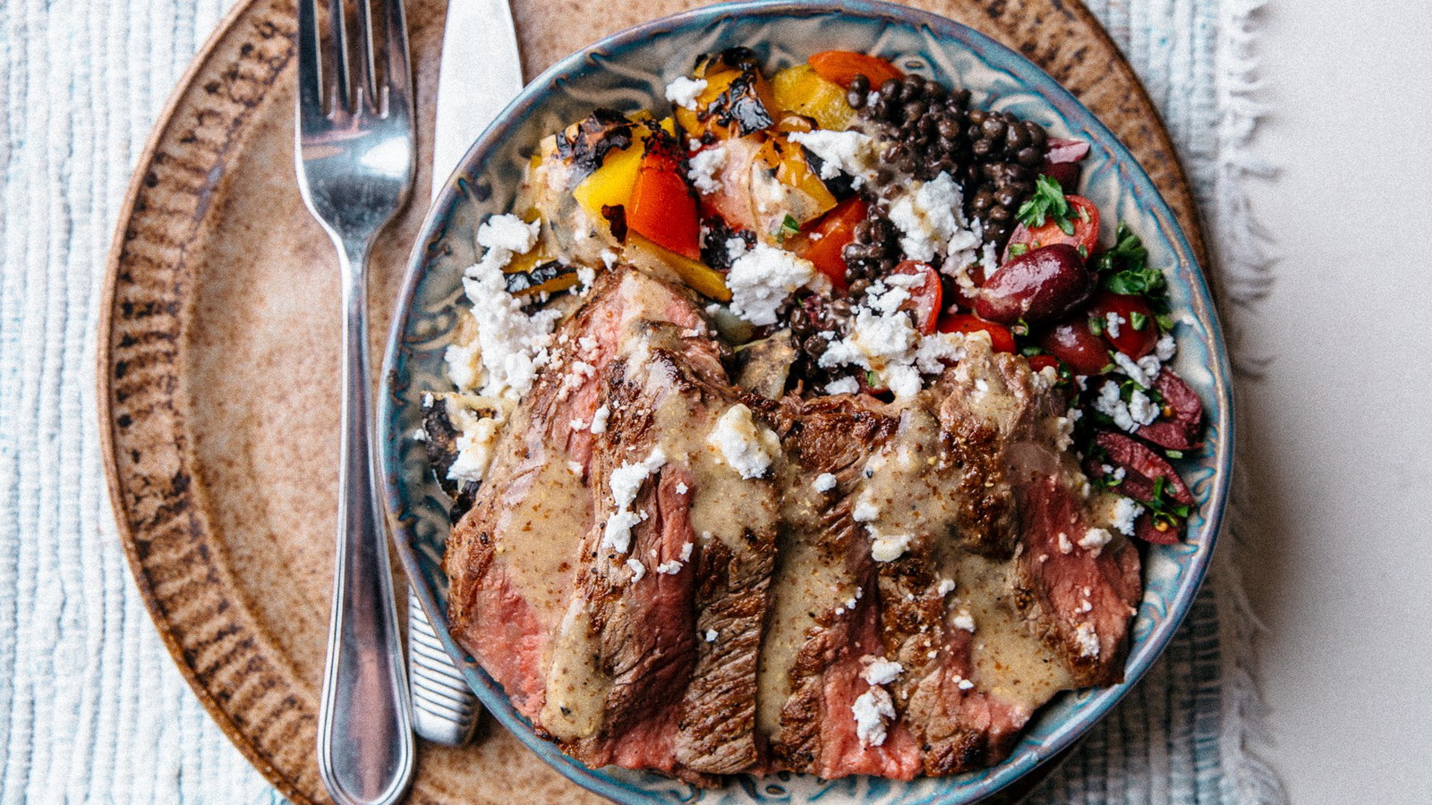 Image of Mediterranean Striploin Steak Bowl