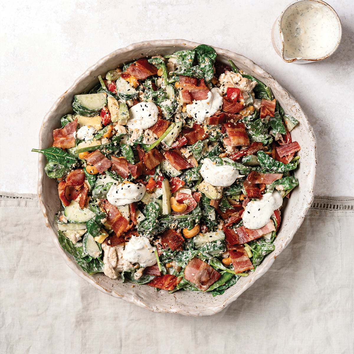 Chicken & Bacon Salad with Ranch