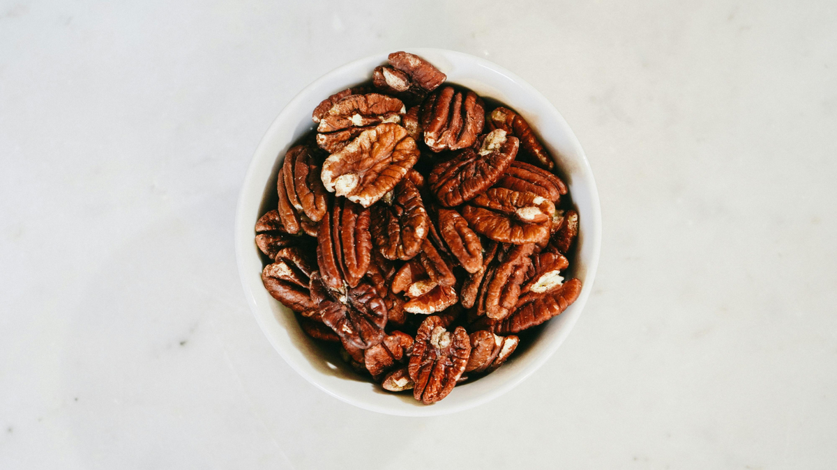 Sweet, Spicy, Salty Candied Pecans