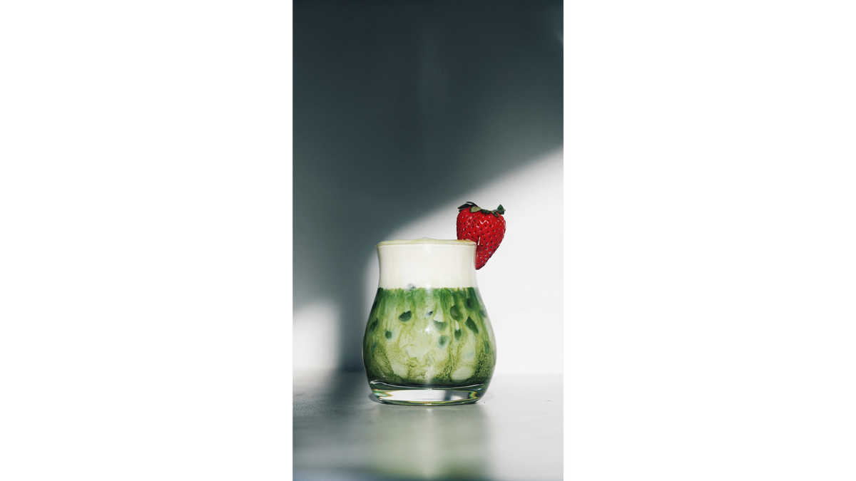 Strawberry Cloud Matcha Latte