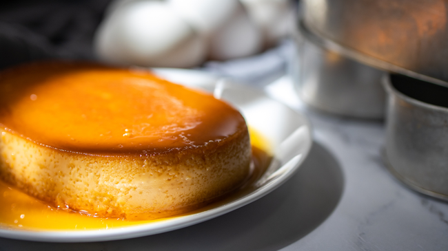 Lavender Flan