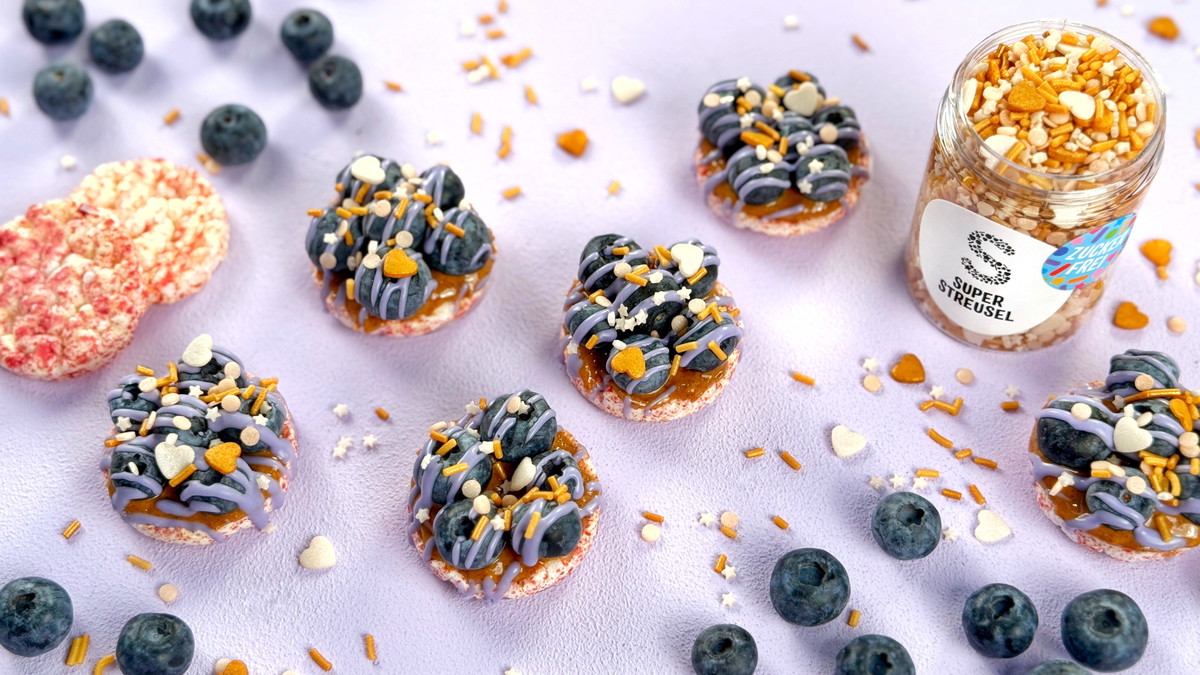 Reiswaffel Blaubeer Snack 