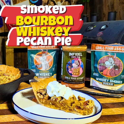 Image of Smoked Bourbon Whiskey Pecan Pie