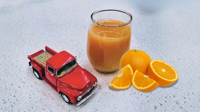 Image of Boosted OJ or Red Truck Virgin Mimosa Drink - Recipe