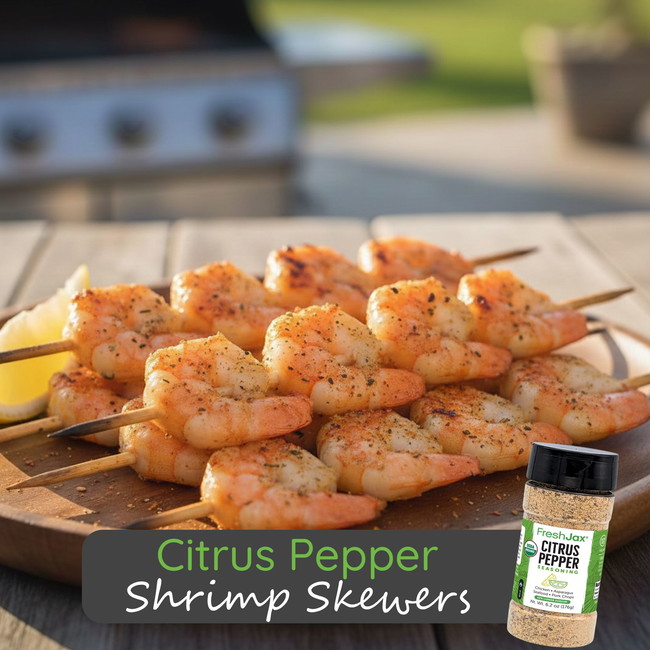 Image of Citrus Pepper Shrimp Skewers