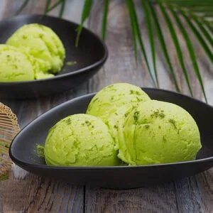 Matcha Eis Rezept auch ohne Eismaschine
