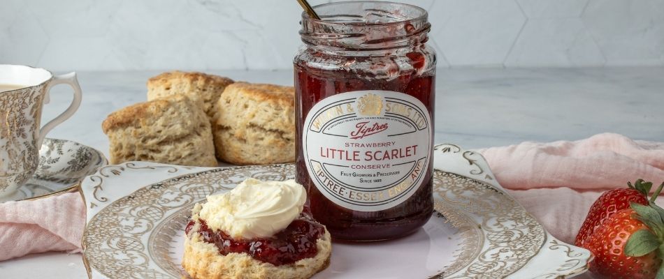 Classic Scones with Little Scarlet Strawberry Conserve