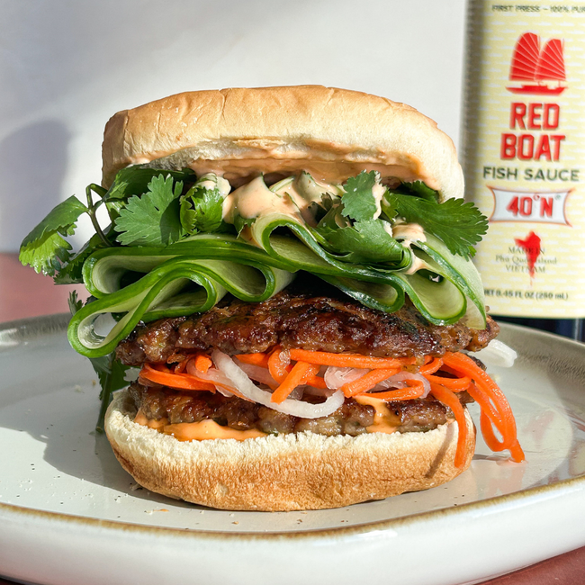 Image of Pork Bánh Mì Smash Burger