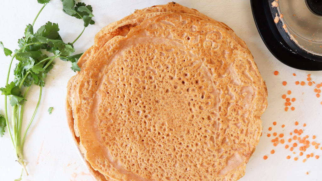 Image of Gluten free red lentil tortilla wraps