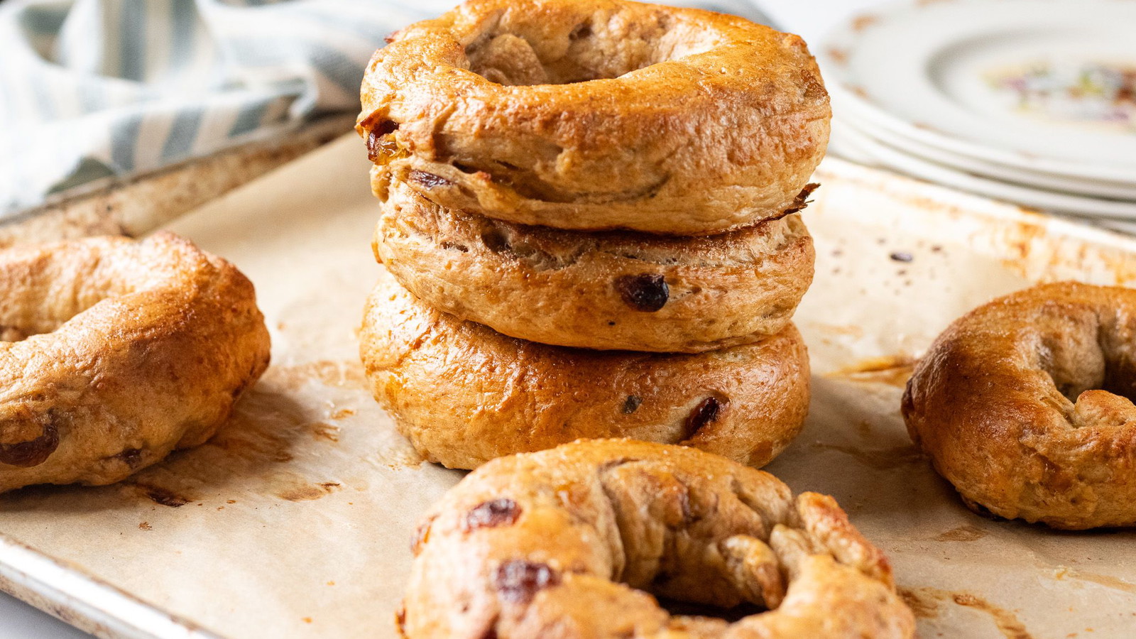 Kamut Cinnamon Raisin Bagels