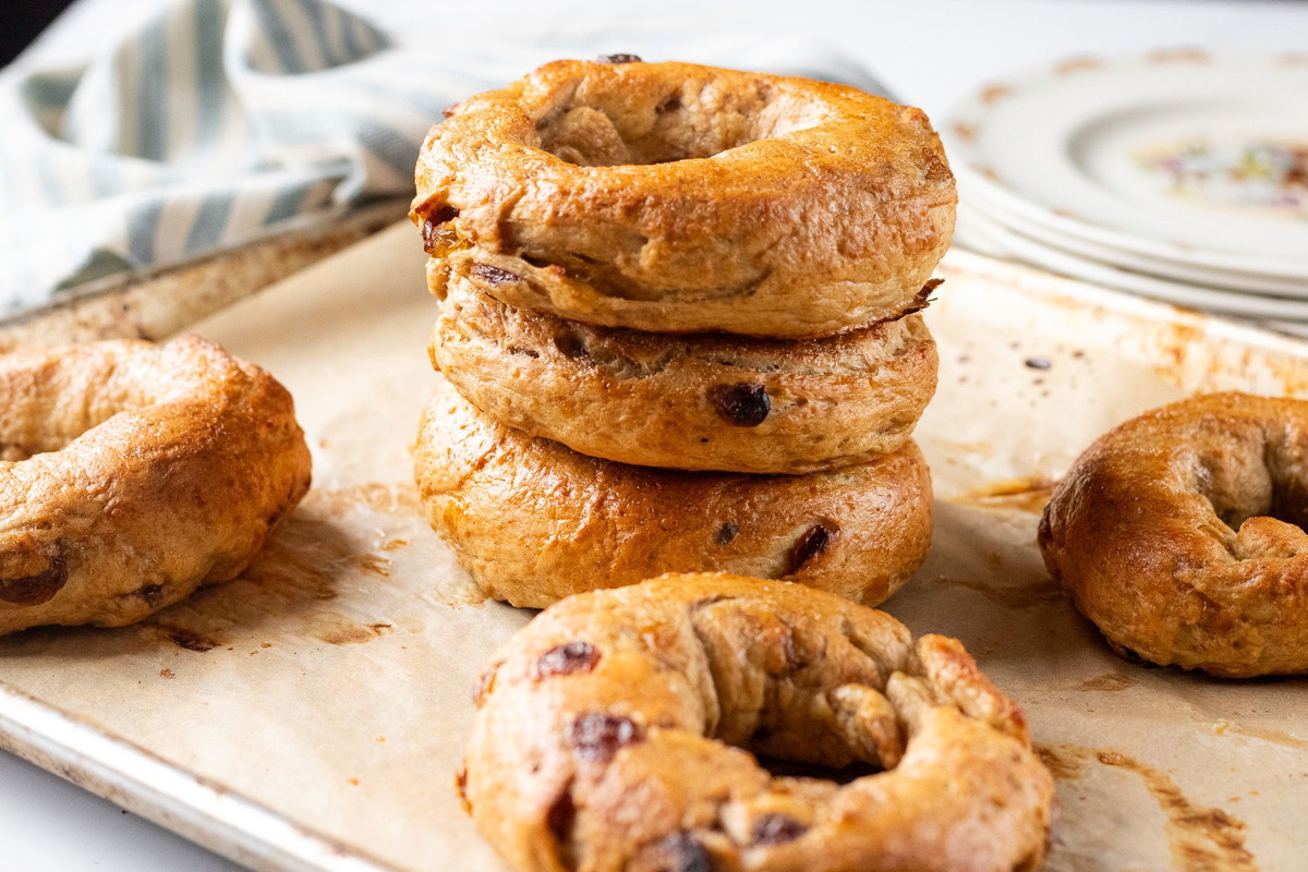 Kamut Cinnamon Raisin Bagels