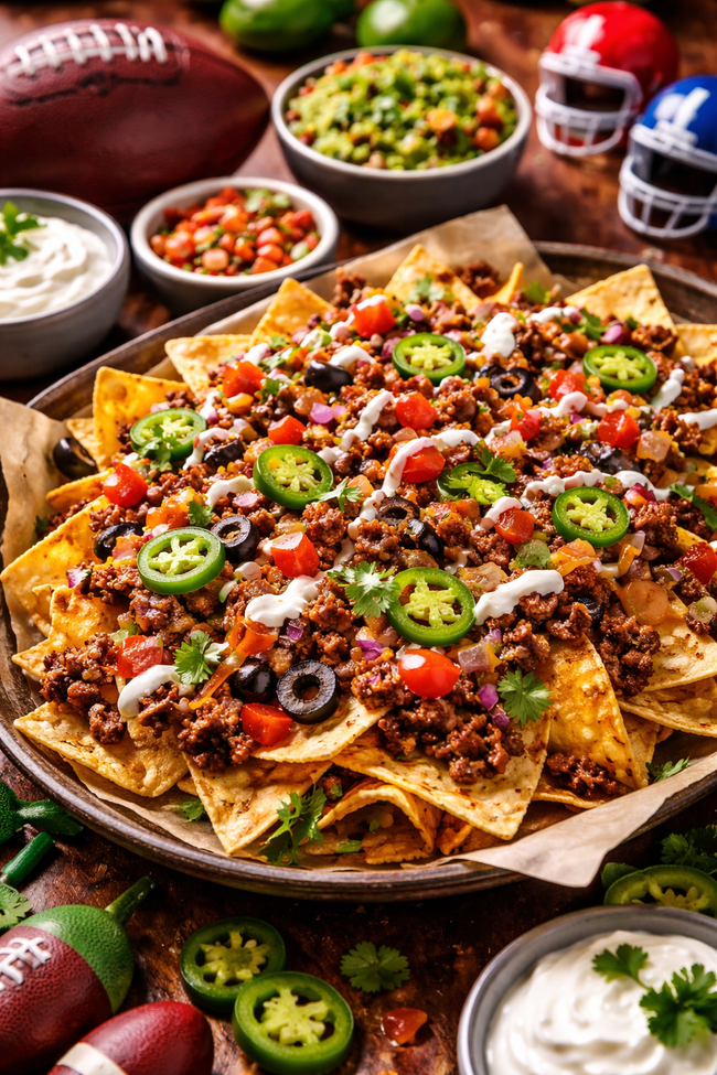Loaded Game-Day Beef Nachos