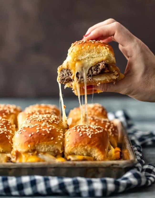 Easy Cheesy Ground Beef Sliders