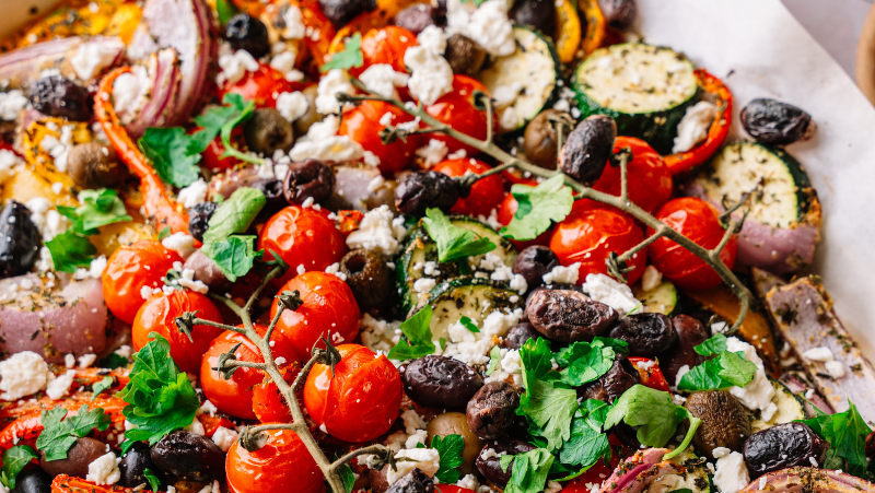 Image of Sheet Pan Greek Veggies 