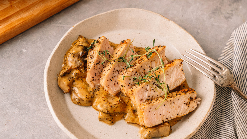 Image of Creamy Mushroom Pork Chop 
