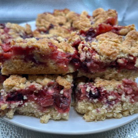 Maple Berry Crumb Bars (Easy Lemon Berry Bars with Vermont Maple Sugar)