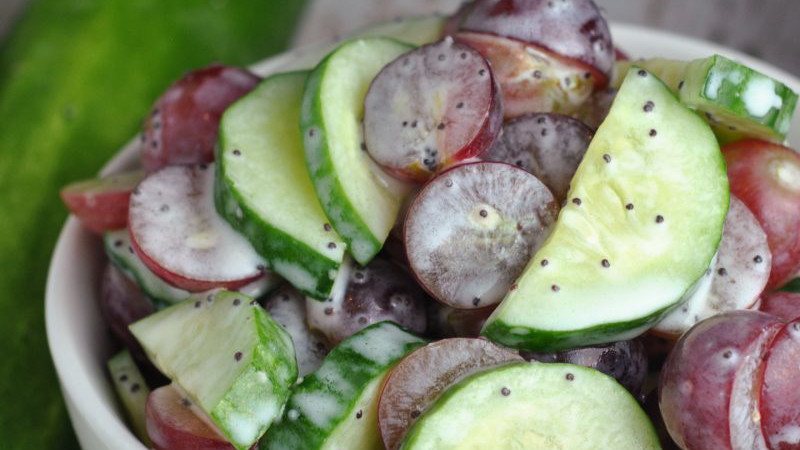 Image of Cucumber & Grape Salad 