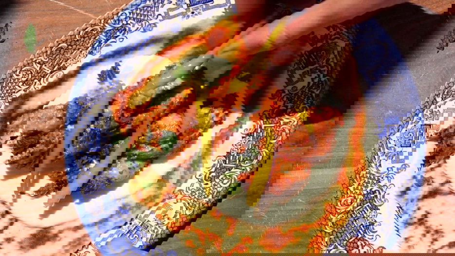 Image of Berbere Chicken Skewers with Flatbread & Garlic Yoghurt