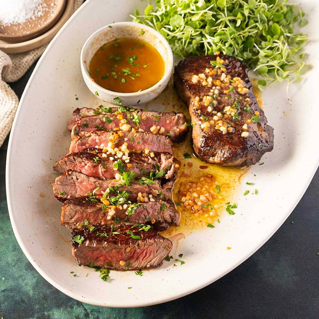 Grilled Sirloin Flap Steak with Garlic Butter (Juicy & Flavorful)