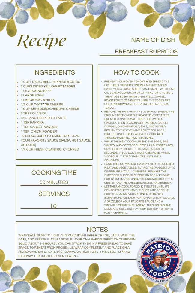 Image of Breakfast Burritos