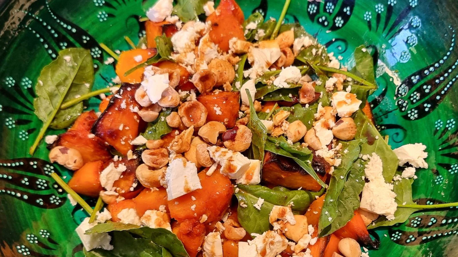 Roast Pumpkin Salad in a bowl
