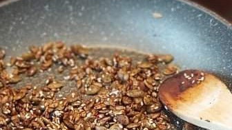 Seed Sprinkles with Black Garlic