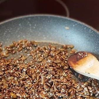 Seed Sprinkles with Black Garlic