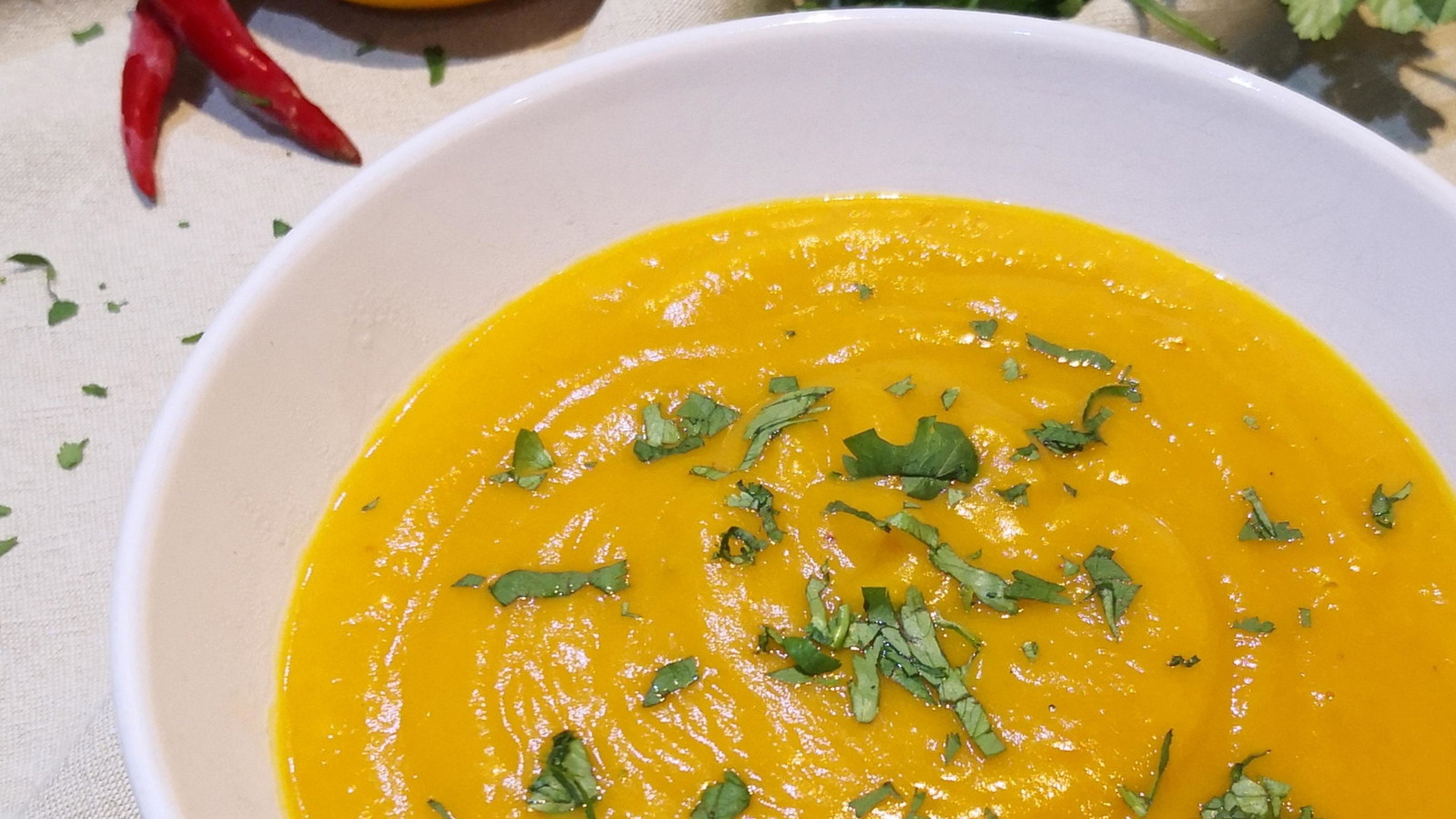Pumpkin Soup in a bowl