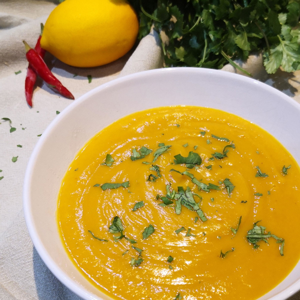 Pumpkin Soup Thai Style