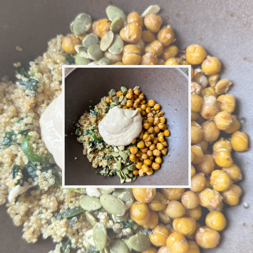 Warm Tahini Chickpea Bowl