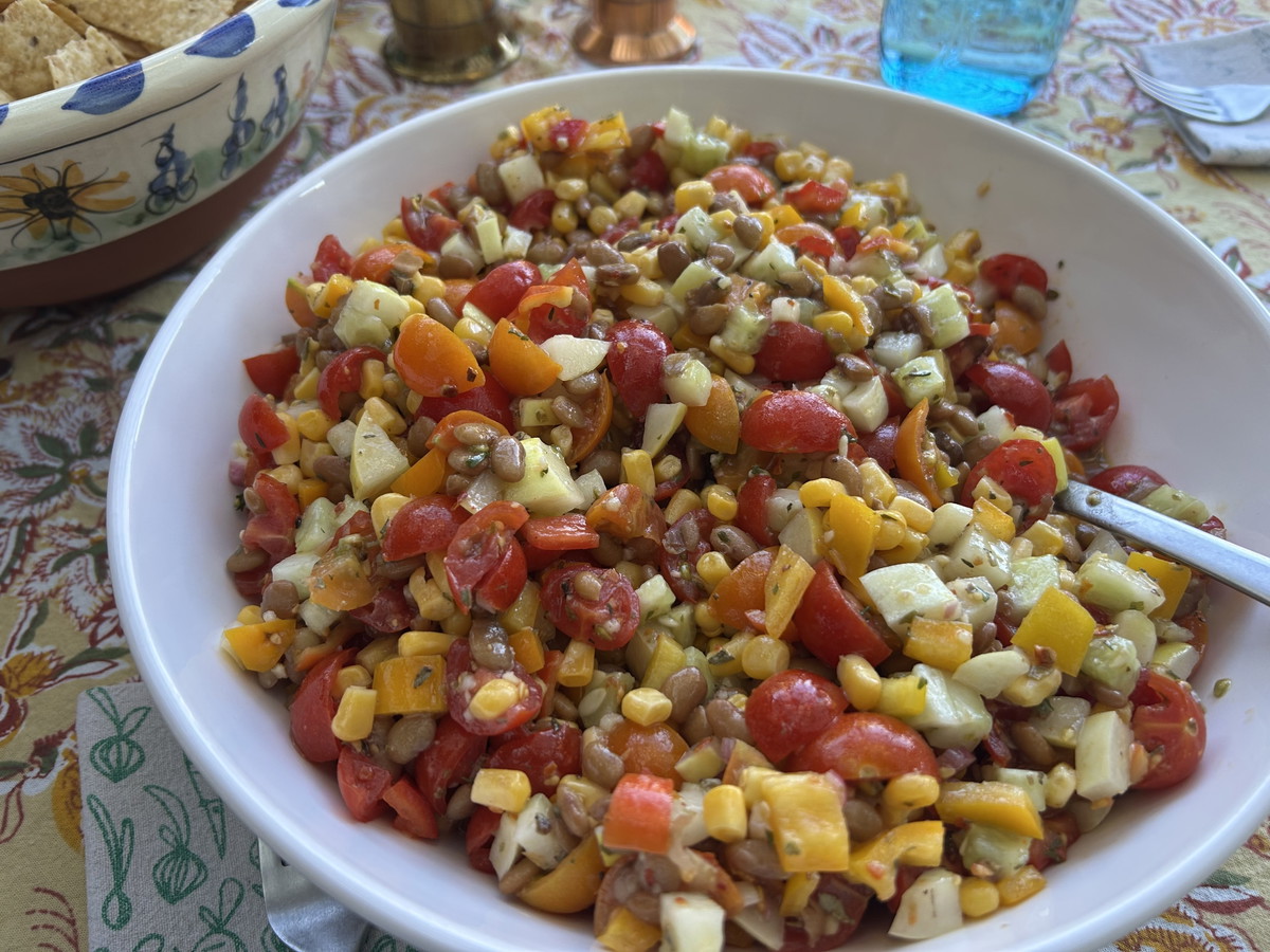 Summer Tepary Bean Salad