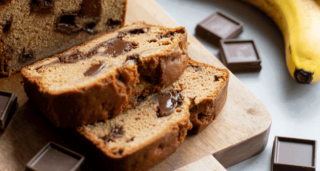Image of Chocolatey Flourless Banana Bread Recipe UK