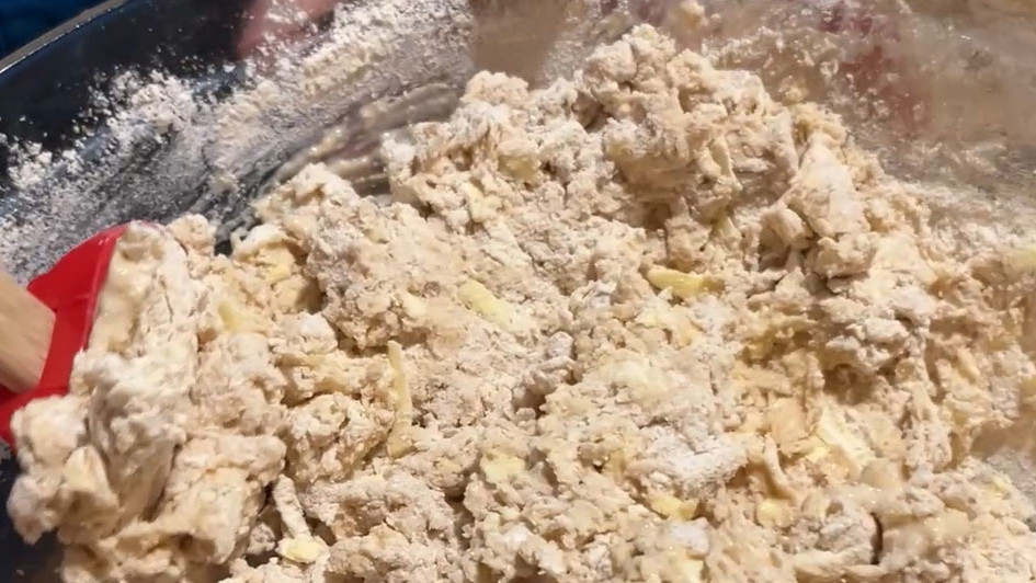 White Chocolate, Cranberry Hazelnut Scones