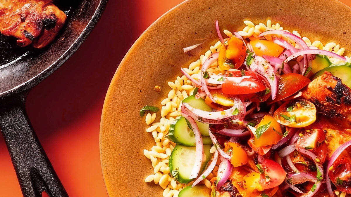 Middle Eastern Chicken & Rice Power Bowl