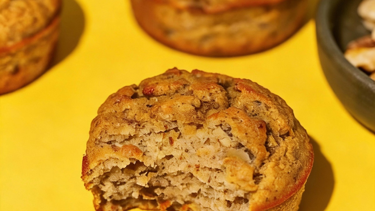 A plate of lupin flour muffins.