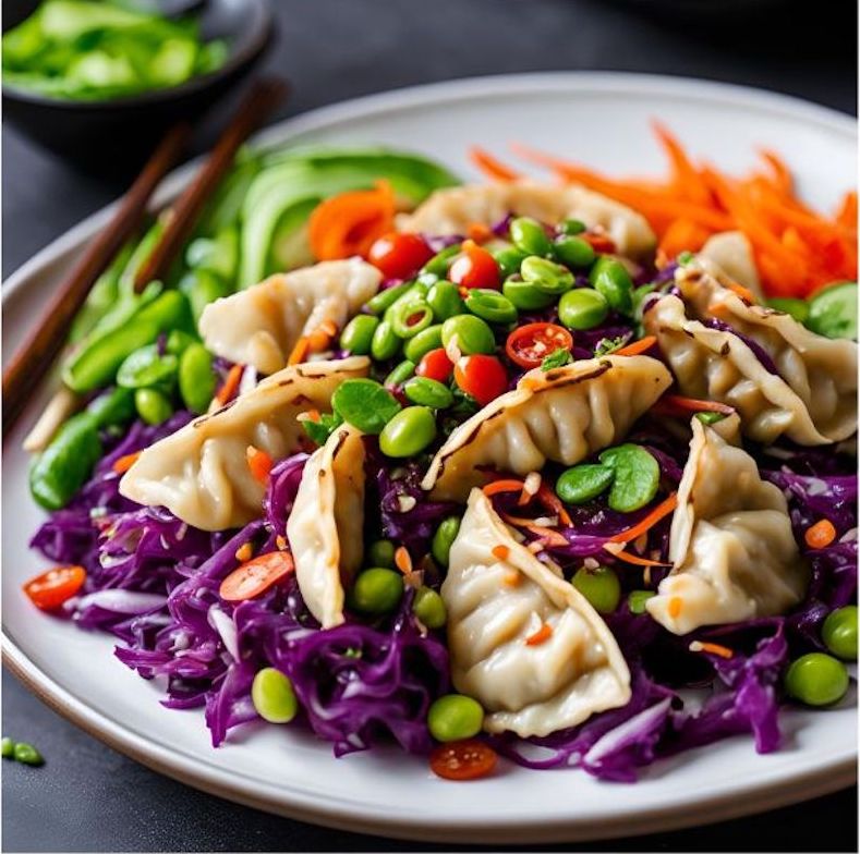 The Best Potsticker Salad