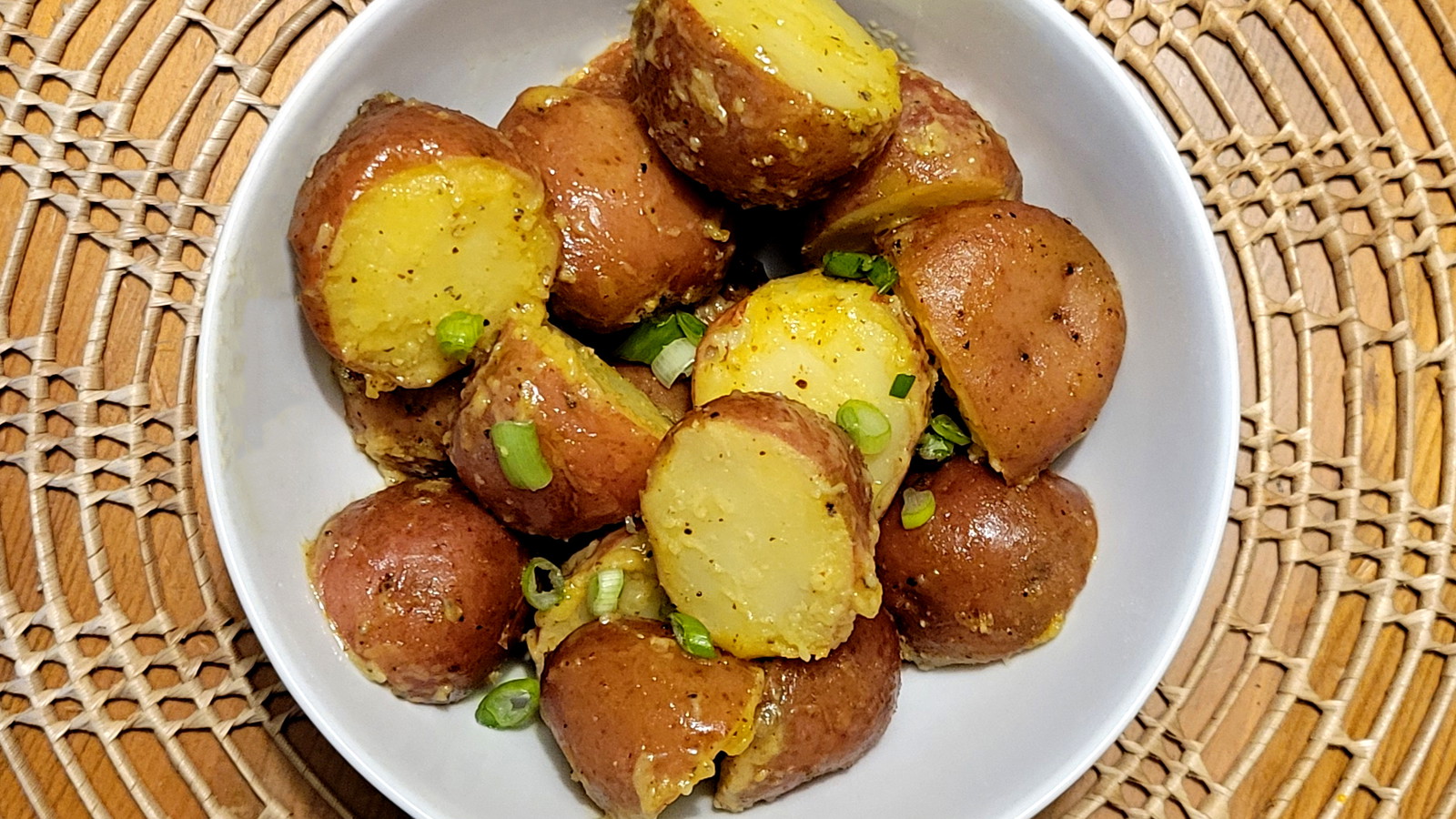 Garlic Chive White Balsamic Potato Salad