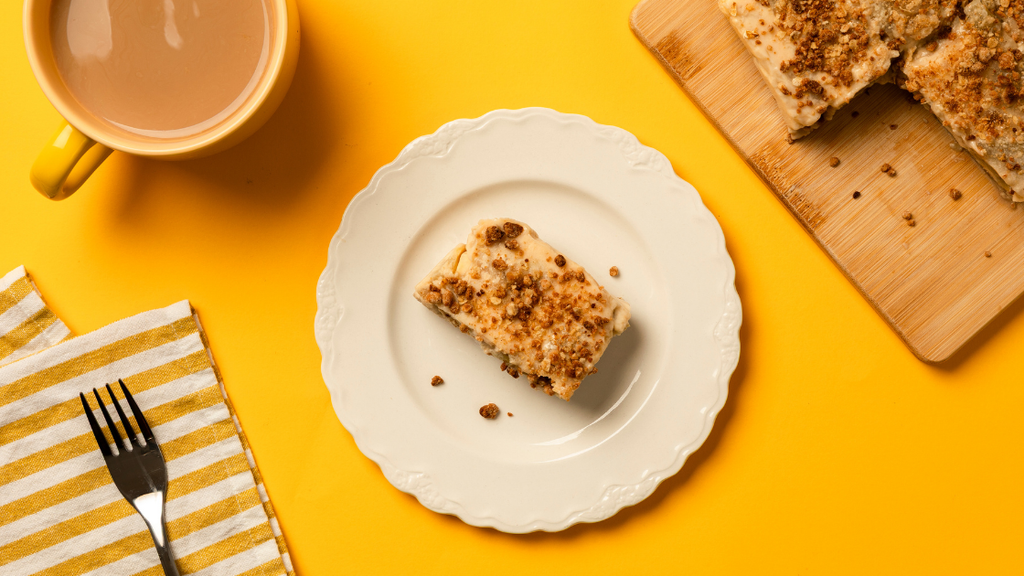 Image of Rhubarb and Honey Custard Crumble Bars