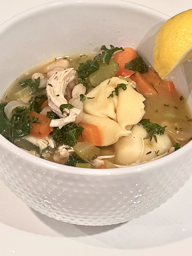Image of Lemon Thyme Tortellini Soup