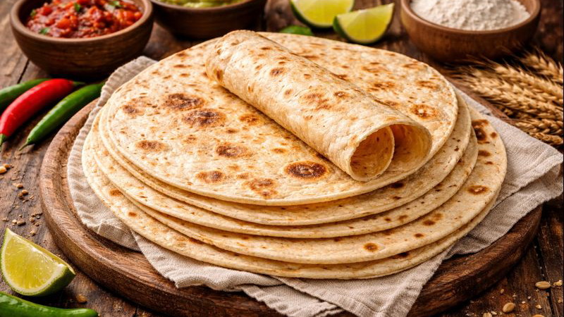 Image of Weizentortillas  – Tortillas wie im Norden Mexikos