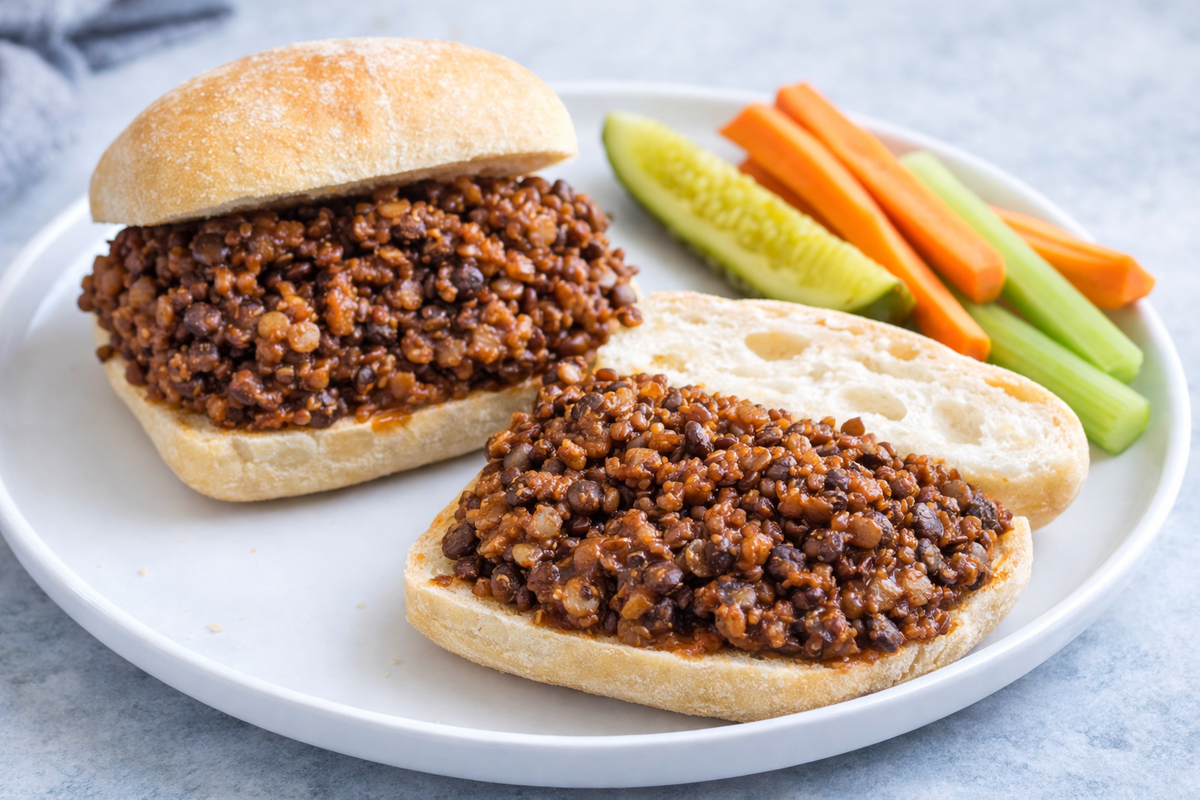 Barbecue Lentil Sliders with Smokin’ Barbie (Gluten-Free, High-Fiber)