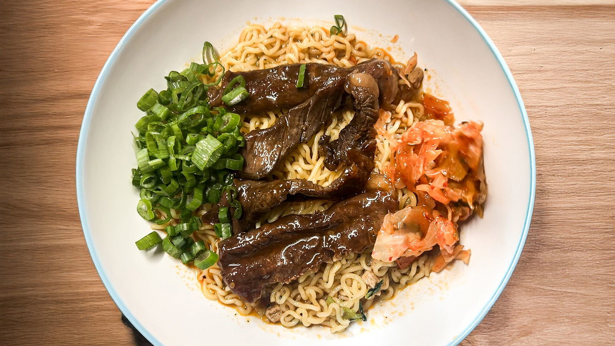 Korean BBQ Instant Beef Ramen Recipe