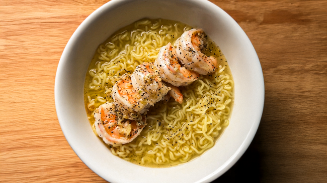 Garlic Butter Shrimp Ramen
