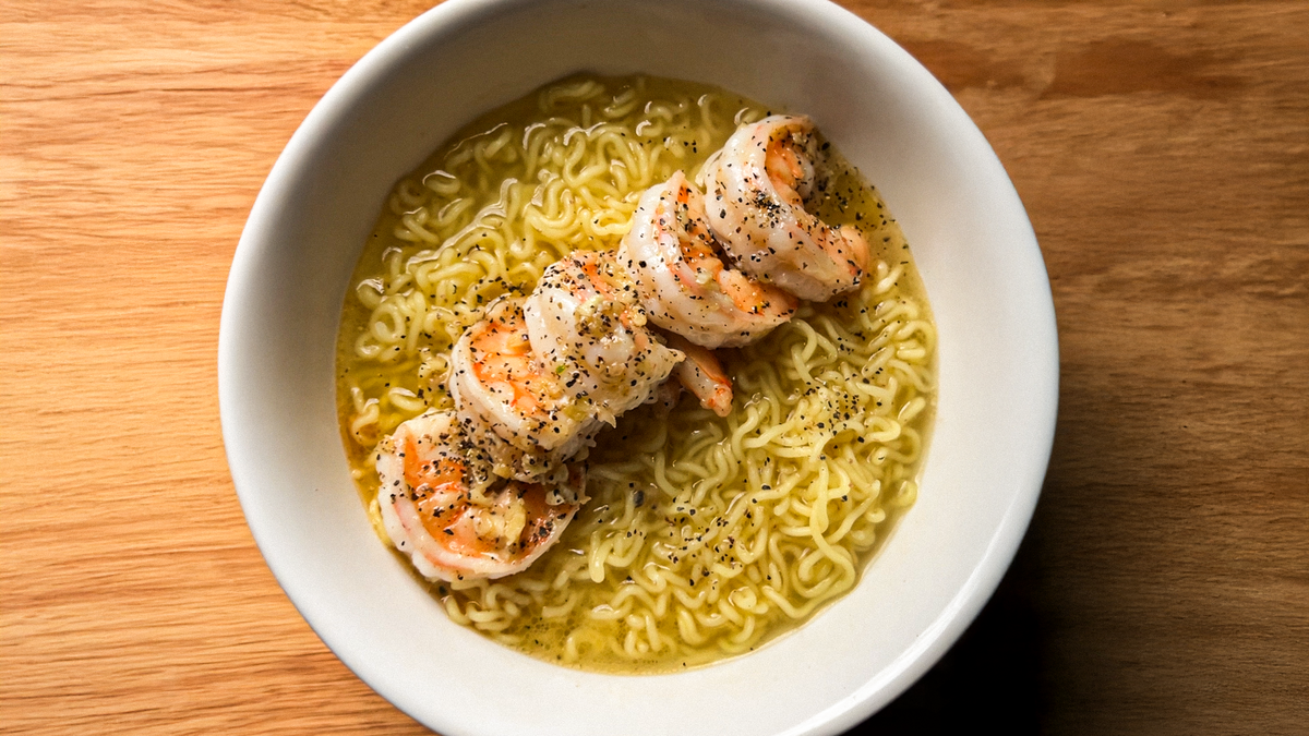Garlic Butter Shrimp Instant Ramen Recipe