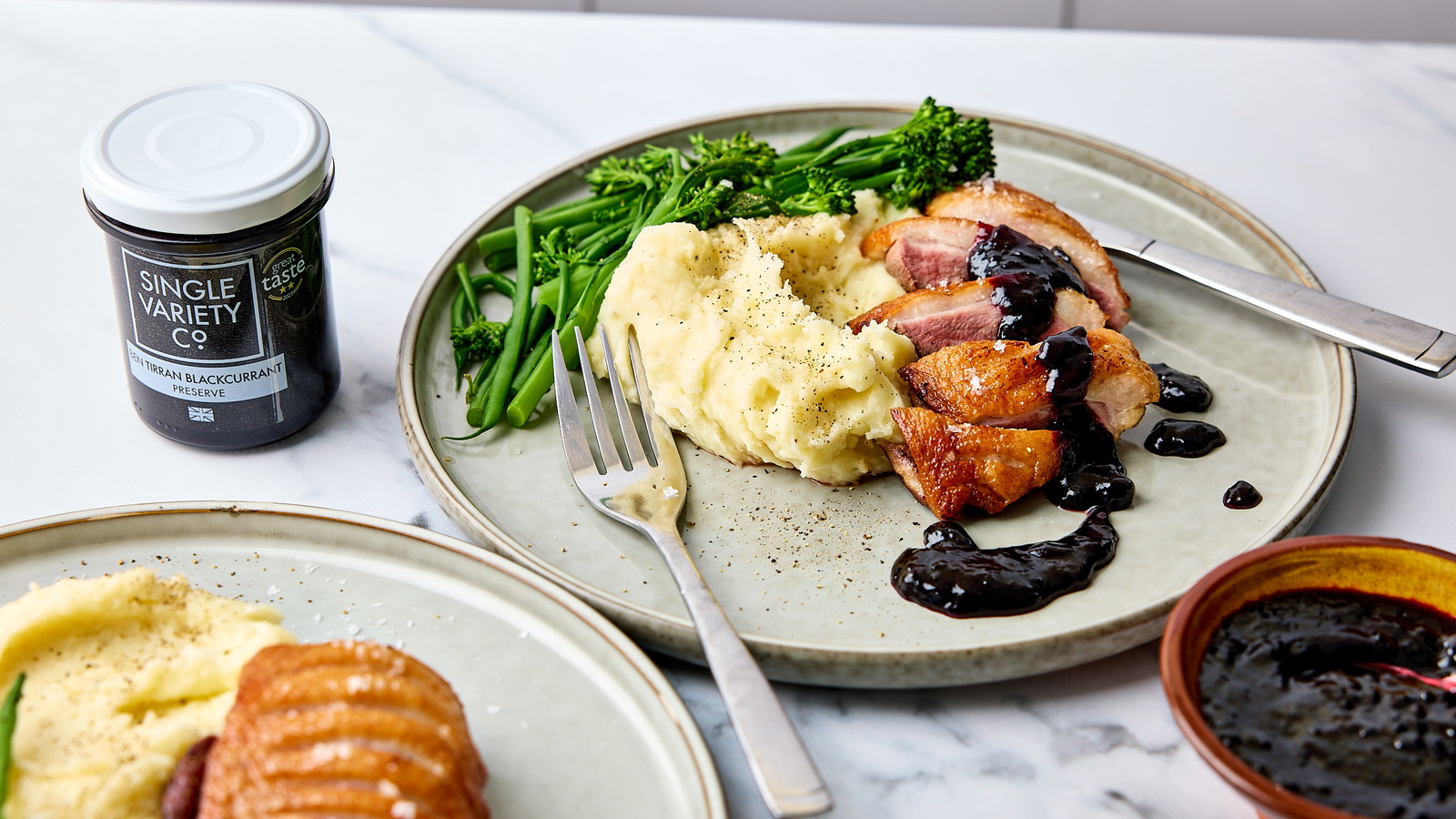 Image of Pan-fried Duck Breast with Blackcurrant & Port Sauce