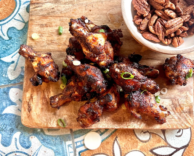 Image of Chicken Wings with Peach habanero glaze